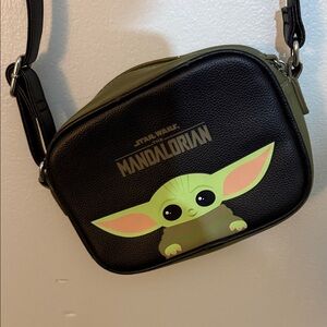 Star Wars Mandalorian Black and Green crossbody bag